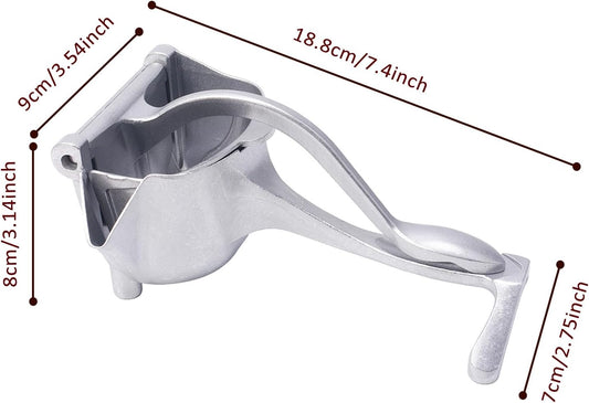 Manual Juicer, Hand Juicer Squeezer, Fresh Fruit Juice Extractor | Ergonomic Grip & Easy To Clean – Ideal For Fruits (Lemon, Orange, Pomegranate, Lime, Grapefruit) | Home Kitchen Must-Have