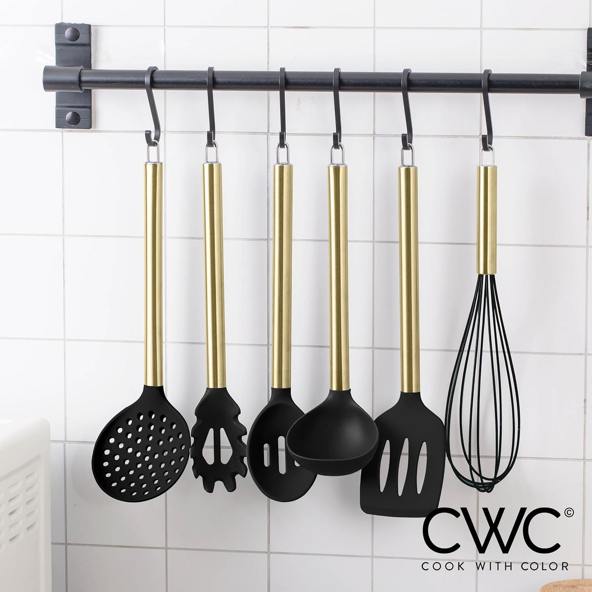 Silicone Cooking Utensils, Kitchen Utensil Set, Easy to Clean Silicone Kitchen Utensils, Cooking Utensils for Nonstick Cookware, Kitchen Gadgets Set with Holder