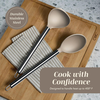 Silicone Cooking Utensils, Kitchen Utensil Set, Easy to Clean Silicone Kitchen Utensils, Cooking Utensils for Nonstick Cookware, Kitchen Gadgets Set with Holder