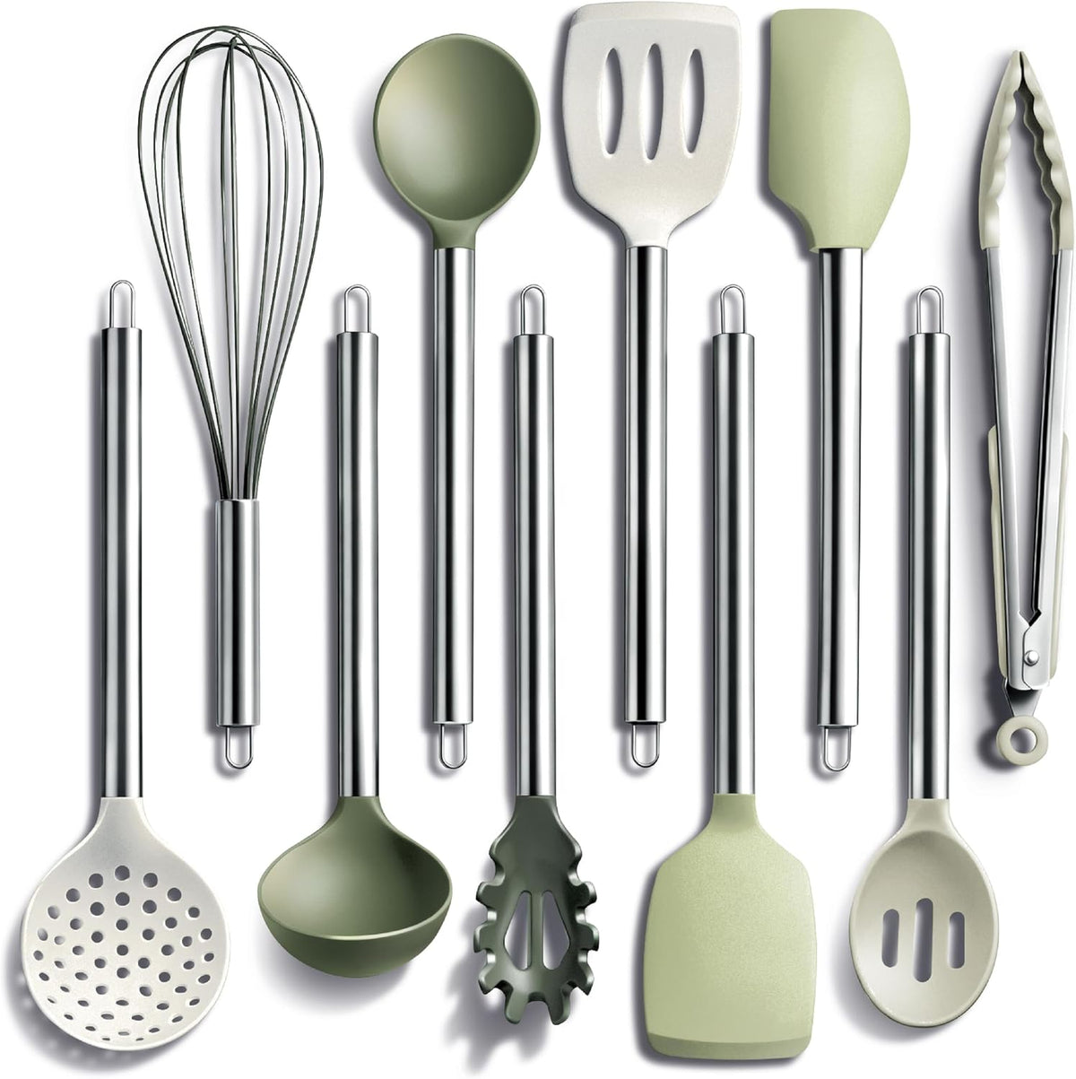 Silicone Cooking Utensils, Kitchen Utensil Set, Easy to Clean Silicone Kitchen Utensils, Cooking Utensils for Nonstick Cookware, Kitchen Gadgets Set with Holder