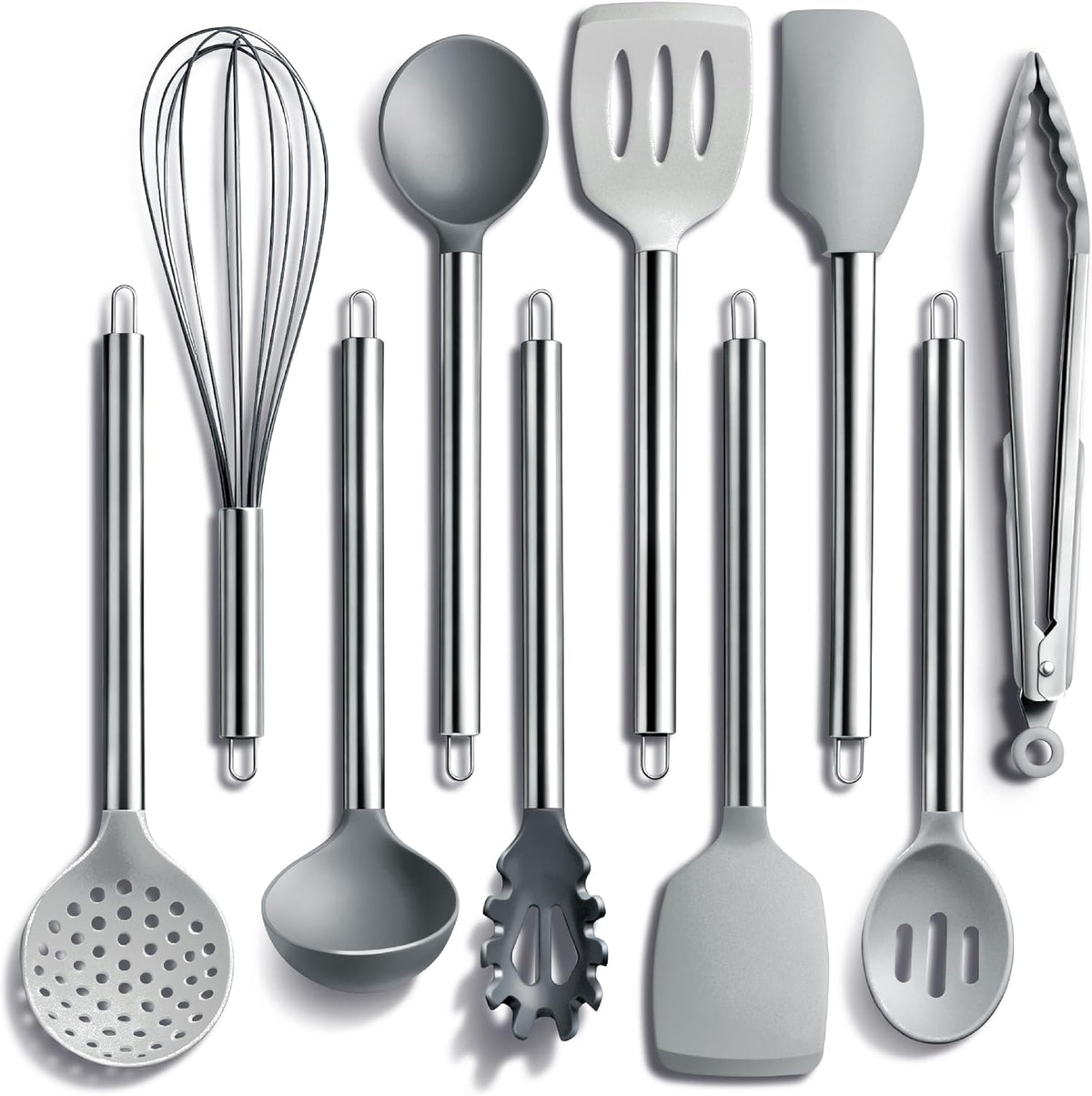 Silicone Cooking Utensils, Kitchen Utensil Set, Easy to Clean Silicone Kitchen Utensils, Cooking Utensils for Nonstick Cookware, Kitchen Gadgets Set with Holder