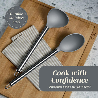 Silicone Cooking Utensils, Kitchen Utensil Set, Easy to Clean Silicone Kitchen Utensils, Cooking Utensils for Nonstick Cookware, Kitchen Gadgets Set with Holder