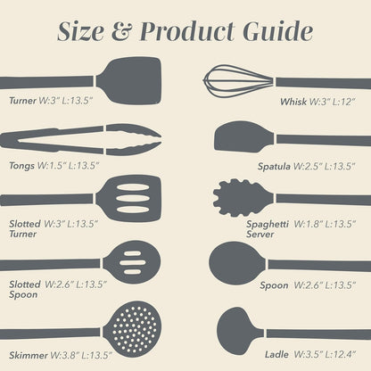 Silicone Cooking Utensils, Kitchen Utensil Set, Easy to Clean Silicone Kitchen Utensils, Cooking Utensils for Nonstick Cookware, Kitchen Gadgets Set with Holder