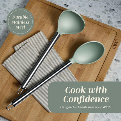 Silicone Cooking Utensils, Kitchen Utensil Set, Easy to Clean Silicone Kitchen Utensils, Cooking Utensils for Nonstick Cookware, Kitchen Gadgets Set with Holder