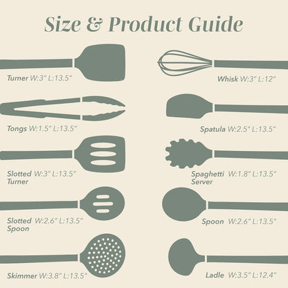 Silicone Cooking Utensils, Kitchen Utensil Set, Easy to Clean Silicone Kitchen Utensils, Cooking Utensils for Nonstick Cookware, Kitchen Gadgets Set with Holder