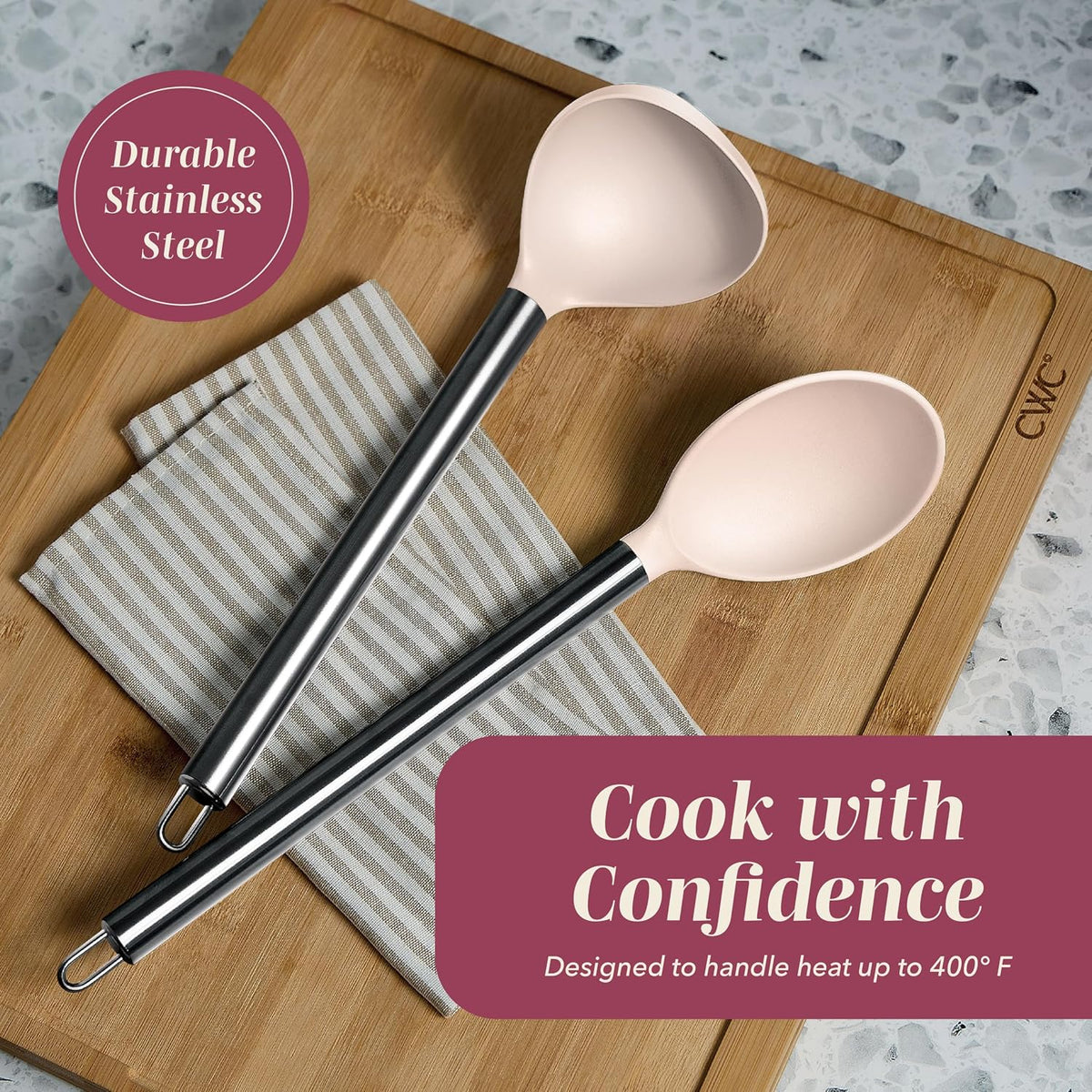 Silicone Cooking Utensils, Kitchen Utensil Set, Easy to Clean Silicone Kitchen Utensils, Cooking Utensils for Nonstick Cookware, Kitchen Gadgets Set with Holder