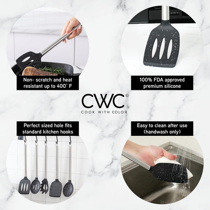 Silicone Cooking Utensils, Kitchen Utensil Set, Easy to Clean Silicone Kitchen Utensils, Cooking Utensils for Nonstick Cookware, Kitchen Gadgets Set with Holder