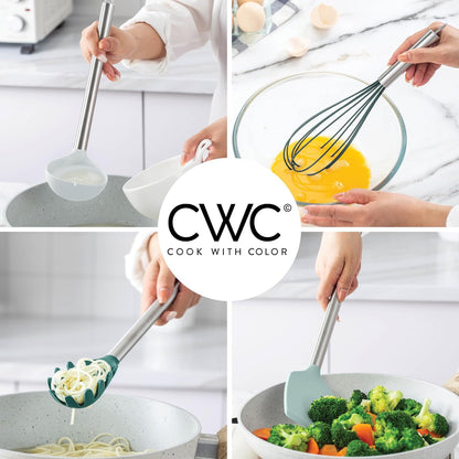 Silicone Cooking Utensils, Kitchen Utensil Set, Easy to Clean Silicone Kitchen Utensils, Cooking Utensils for Nonstick Cookware, Kitchen Gadgets Set with Holder