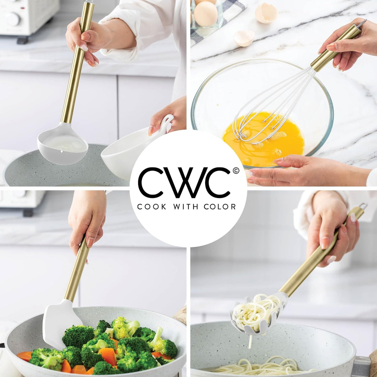 Silicone Cooking Utensils, Kitchen Utensil Set, Easy to Clean Silicone Kitchen Utensils, Cooking Utensils for Nonstick Cookware, Kitchen Gadgets Set with Holder