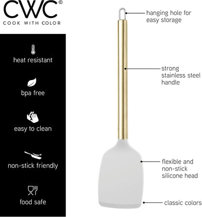 Silicone Cooking Utensils, Kitchen Utensil Set, Easy to Clean Silicone Kitchen Utensils, Cooking Utensils for Nonstick Cookware, Kitchen Gadgets Set with Holder