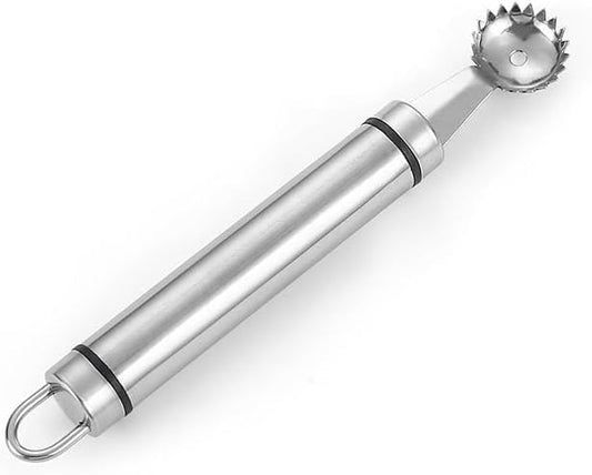 Stainless Steel Strawberry Huller and Tomato Stem Corer Tool Multi-Function Stainless Corer and Pitter Remover for Strawberry Gadgets Kitchen Blade Craft Fruit Tools, Tomato