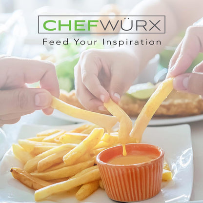 ChefWurx 1/4 ” Cutting Blade — Commercial Grade French Fry Cutter Replacement Blade, Slice Potatoes into 1/4” Shoestring Carnival-Style French Fries – Compatible with ChefWurx Commercial Fry Cutter