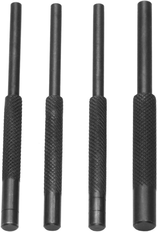 Pin Starter Punch Set Tool, Steel Roll Pin Starter Punch Tool, 1/16'', 3/32'', 1/8'', 5/64''