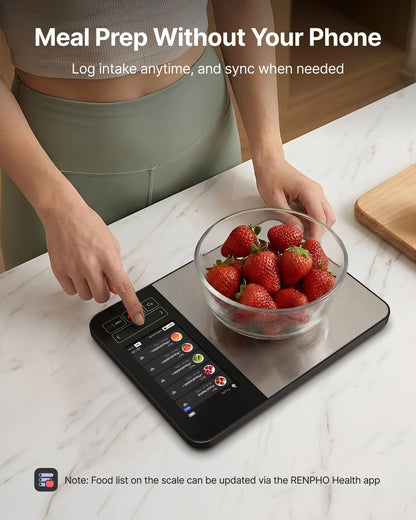 Smart Food Scale with app, Nutritional Calculator, Stainless Steel