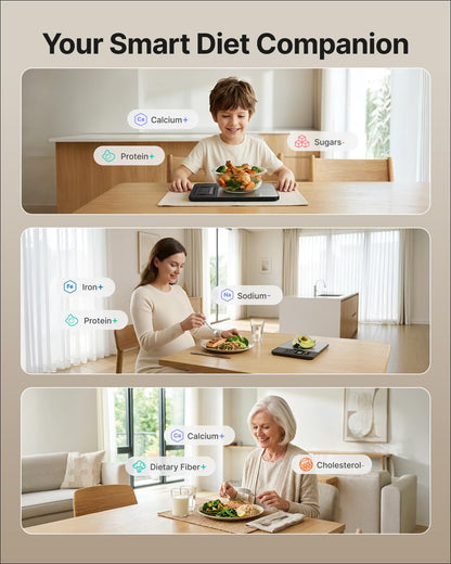 Smart Food Scale with app, Nutritional Calculator, Stainless Steel