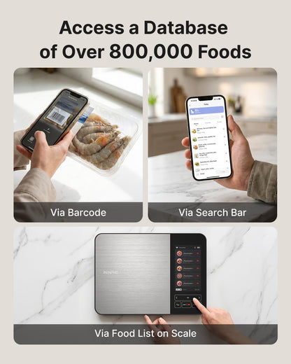 Smart Food Scale with app, Nutritional Calculator, Stainless Steel