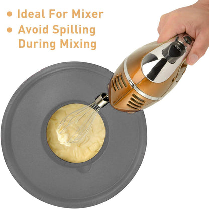 Mixing Bowls with Airtight Lids Set, 5PCS Stainless Steel Khaki Nesting Bowls for Kitchen, with Grater Attachments & Non-Slip Bottoms, Size 5, 3, 2, 1.5, 0.63 QT, Great for Mixing & Serving