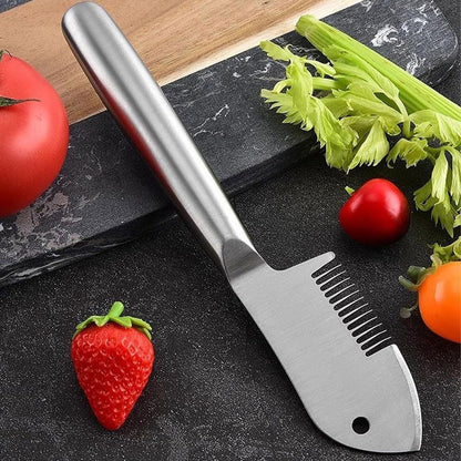 Stainless Steel Multi-Purpose Julienne Peeler, Vegetable Julienne Slicer Handheld, Durable Kitchen Accessory & Easy Kitchen Shredder Tool for Fruit, Potatoes, Carrot