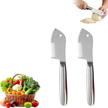 Stainless Steel Multi-Purpose Julienne Peeler, Vegetable Julienne Slicer Handheld, Durable Kitchen Accessory & Easy Kitchen Shredder Tool for Fruit, Potatoes, Carrot