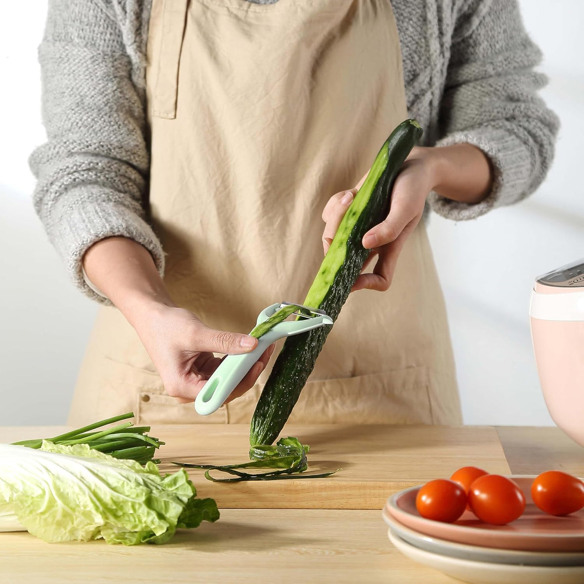 Fanmusic Swivel peelers - potato peelers，Fruit and vegetable peelers for kitchen (I)