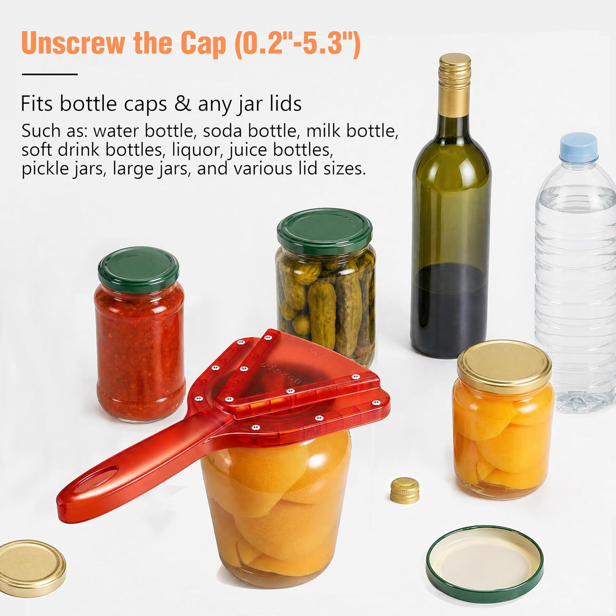 Patented Jar Opener, Ideal for Weak Hands & Seniors with Arthritis