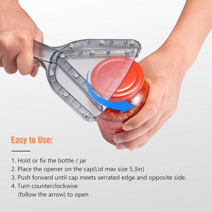 Patented Jar Opener, Ideal for Weak Hands & Seniors with Arthritis