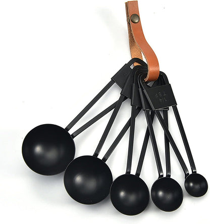Gold Measuring Cups and Spoons Set, 8 PCS Metal Measuring Cups and Stainless Steel Measuring Spoons Set for Kitchen