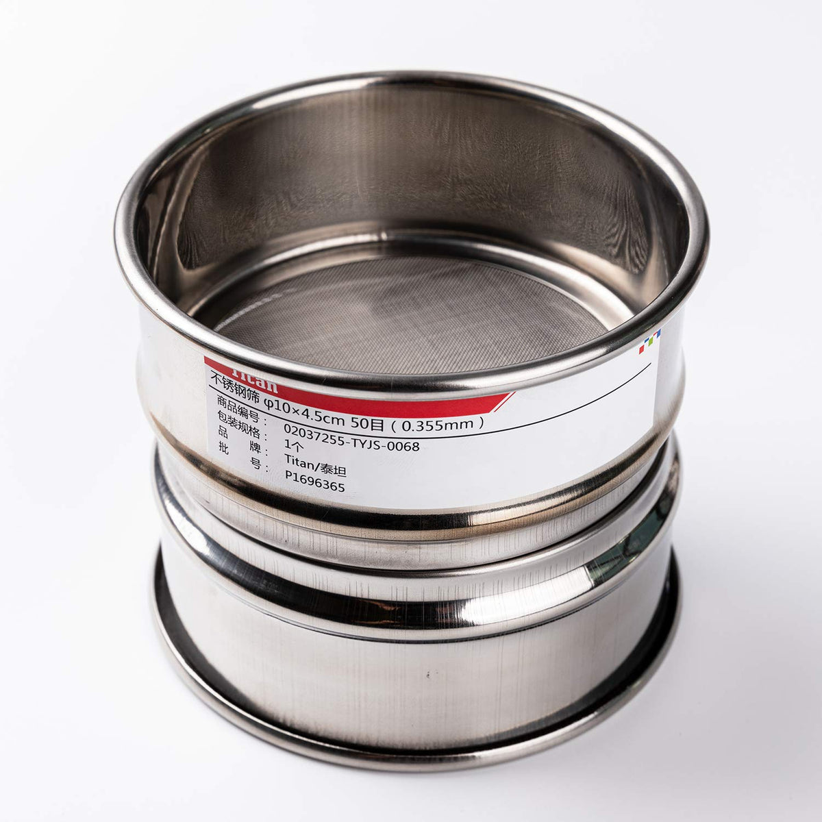 φ10×4.5cm 24 Mesh 304 Stainless Lab Sieves Economy Test Sieve 304 Stainless Steel Wire Cloth（0.8mm） - Colors B