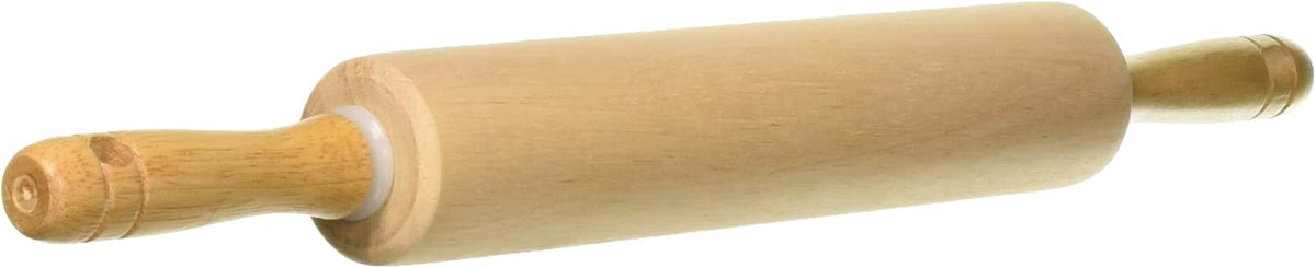 Classic Wooden Rolling Pin with Easy Roll Bearings