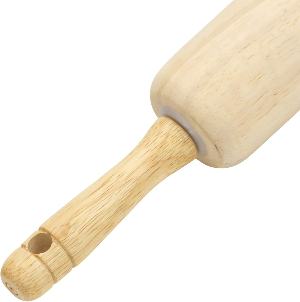 Classic Wooden Rolling Pin with Easy Roll Bearings