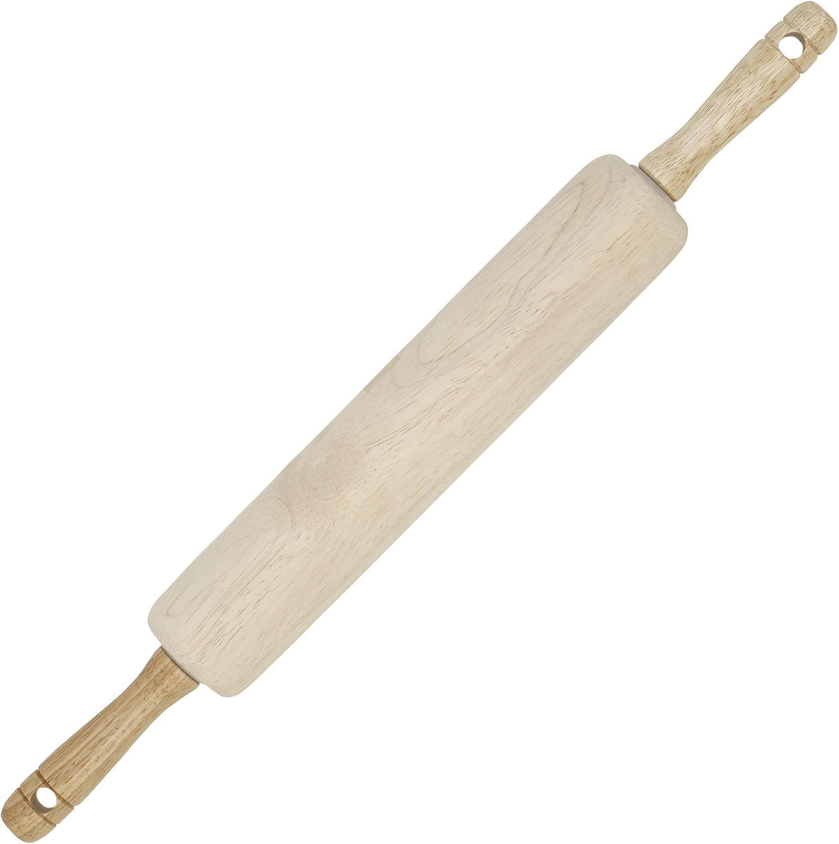 Classic Wooden Rolling Pin with Easy Roll Bearings