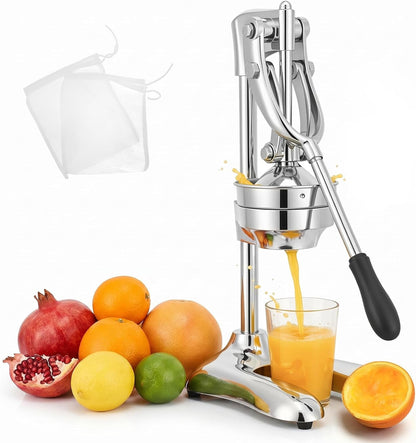 Commercial Manual Juicer, Heavy Duty Hand Press Juice Extractor