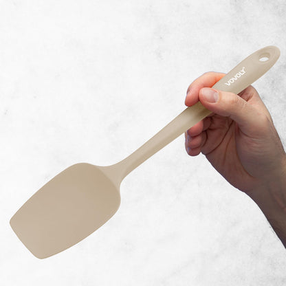Silicone Spoon Spatula Curved Shap 600°F Heat Resistant Spoonula, 3 Pack