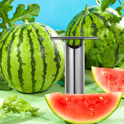 Stainless Steel Watermelon Core Remover Tool 4.7 X 4.3 Inch Melon Opener for Watermelon Cantaloupe Fruit Corer