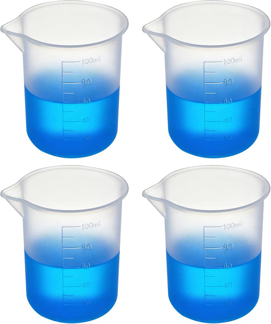 4PCS Silicone Laundry Detergent Cup Holder Laundry Detergent Dispenser Cups | Reusable, Flexible Washable Liquid Measuring Cups for Home, Dorm, Hotel
