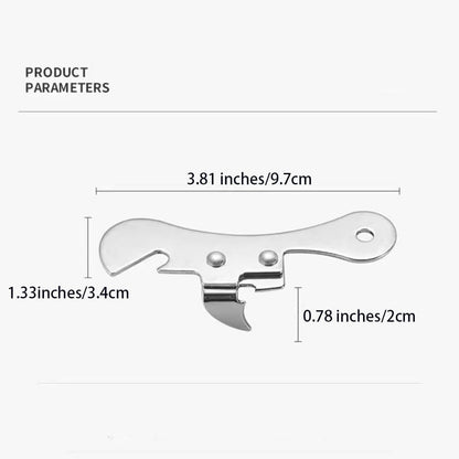 Can Opener Manual Stainless Steel Camping Can Opener, Portable Bottle Opener (2 Pieces)