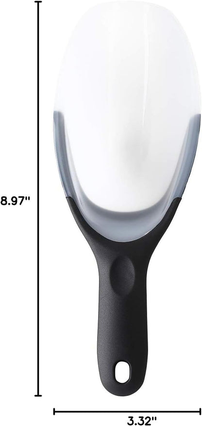 Magnetic Ice Scoop for Freezer, BPA-Free Food Scooper, Black