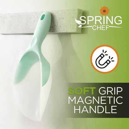 Magnetic Ice Scoop for Freezer, BPA-Free Food Scooper, Black