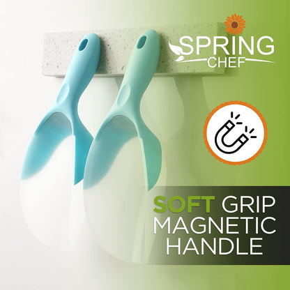 Magnetic Ice Scoop for Freezer, BPA-Free Food Scooper, Black