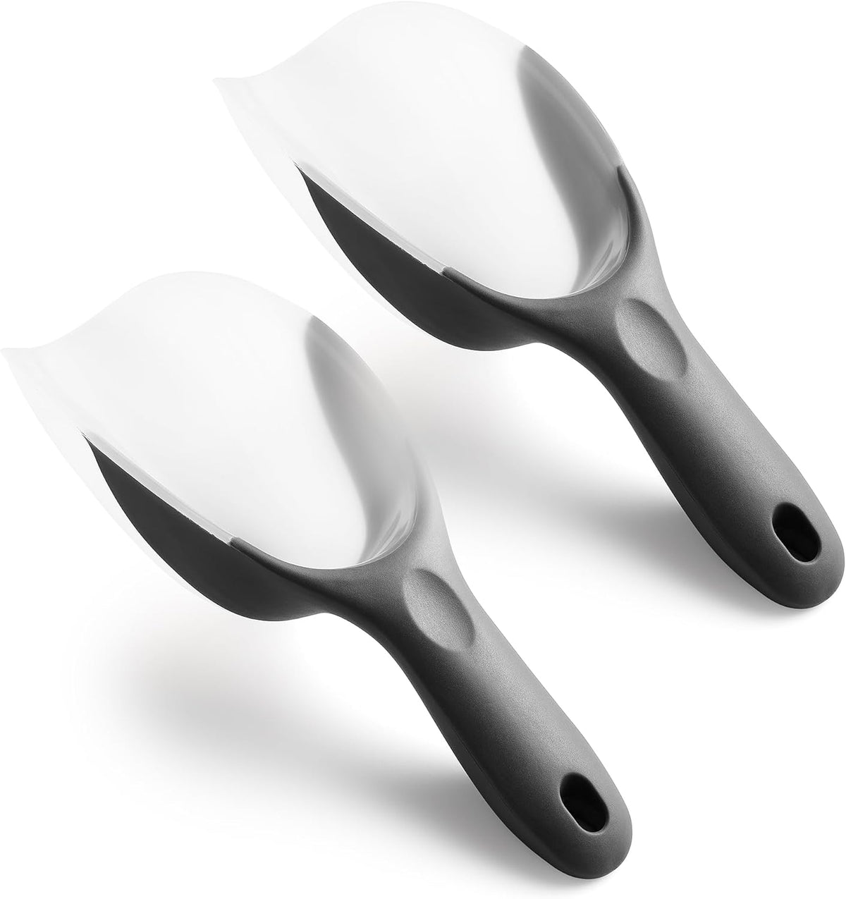 Magnetic Ice Scoop for Freezer, BPA-Free Food Scooper, Black
