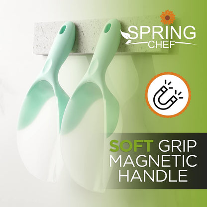 Magnetic Ice Scoop for Freezer, BPA-Free Food Scooper, Black