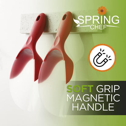 Magnetic Ice Scoop for Freezer, BPA-Free Food Scooper, Black