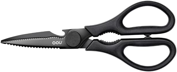 White Bear Kitchen Scissors, All Purpose Heavy Duty Sharp Kitchen Shears Dishwasher Safe, Cooking Shears for Meat Chicken Fish Poultry Herb Bread
