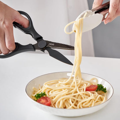 White Bear Kitchen Scissors, All Purpose Heavy Duty Sharp Kitchen Shears Dishwasher Safe, Cooking Shears for Meat Chicken Fish Poultry Herb Bread