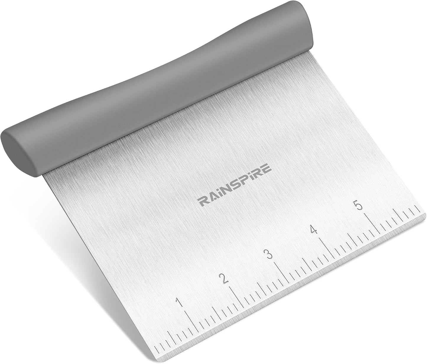 Bench Scraper, Stainless Steel Dough Scraper, Pastry Scraper, Pizza and Dough Cutter Multi-Purpose Scraper/Chopper, Pizza Cutter Food Chopper Baking Supplies Kitchen Gadgets, Black