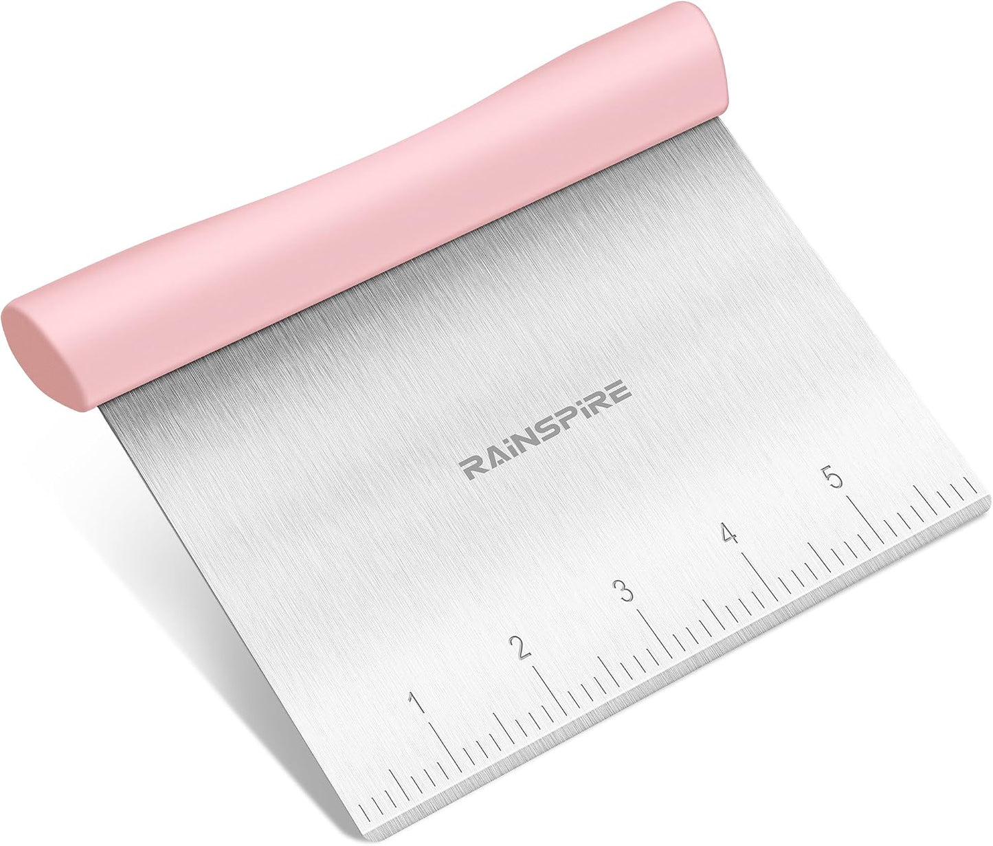 Bench Scraper, Stainless Steel Dough Scraper, Pastry Scraper, Pizza and Dough Cutter Multi-Purpose Scraper/Chopper, Pizza Cutter Food Chopper Baking Supplies Kitchen Gadgets, Black