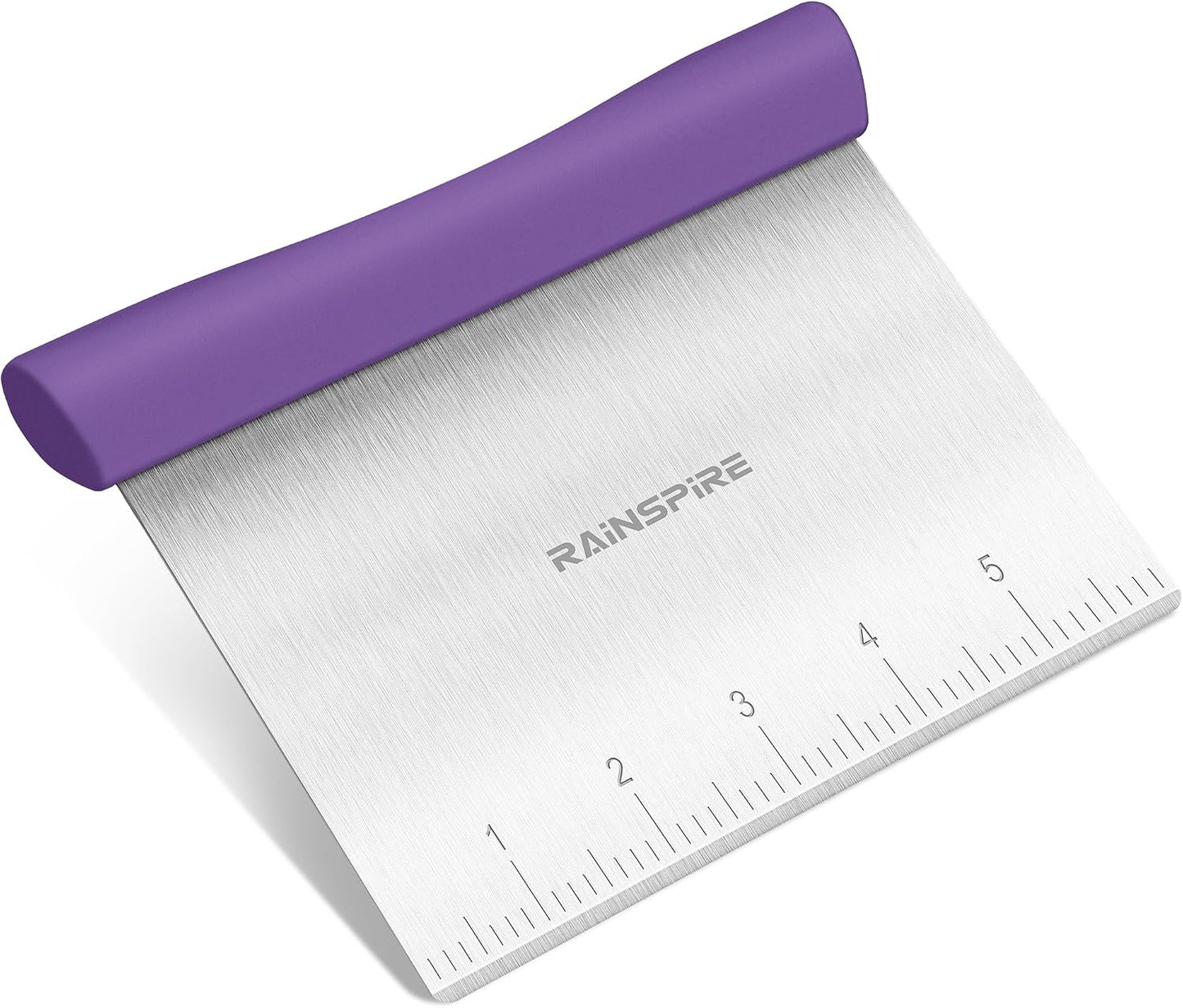 Bench Scraper, Stainless Steel Dough Scraper, Pastry Scraper, Pizza and Dough Cutter Multi-Purpose Scraper/Chopper, Pizza Cutter Food Chopper Baking Supplies Kitchen Gadgets, Black