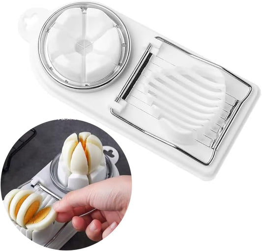 Egg Slicer for Hard Boiled Eggs Egg Cutter Strawberry Slicer Heavy Duty Tomato Slicer Stainless Steel Wire Multipurpose Egg Slicer Dicer for Soft Fruit Mushroom Home Use
