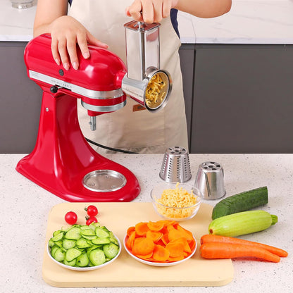 Stainless Steel Slicer Shredder Attachment for Kitchenaid Stand Mixers
