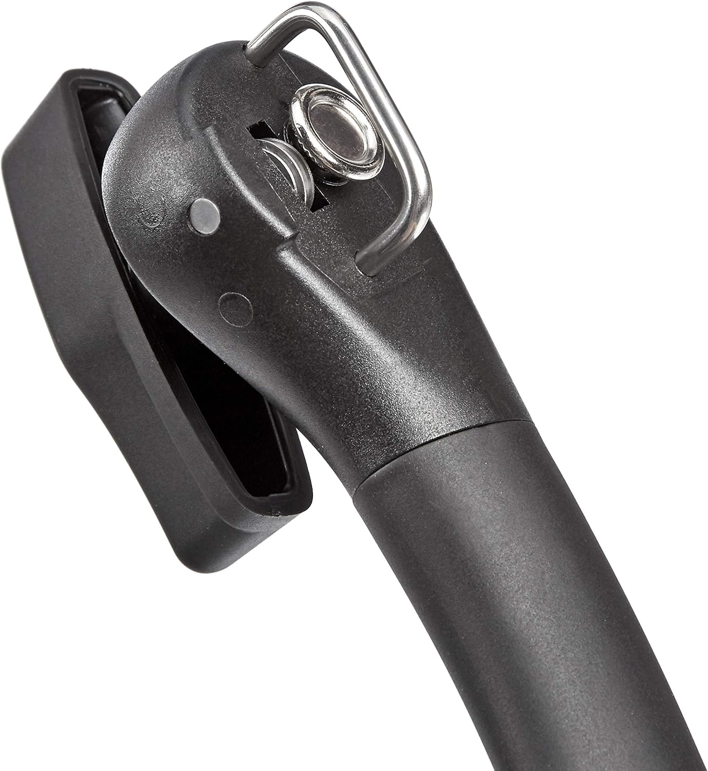 Manual Can Opener, Easy to Use, Hand Held with Soft Grip Single Handle, Clean Cutting, Large, Black